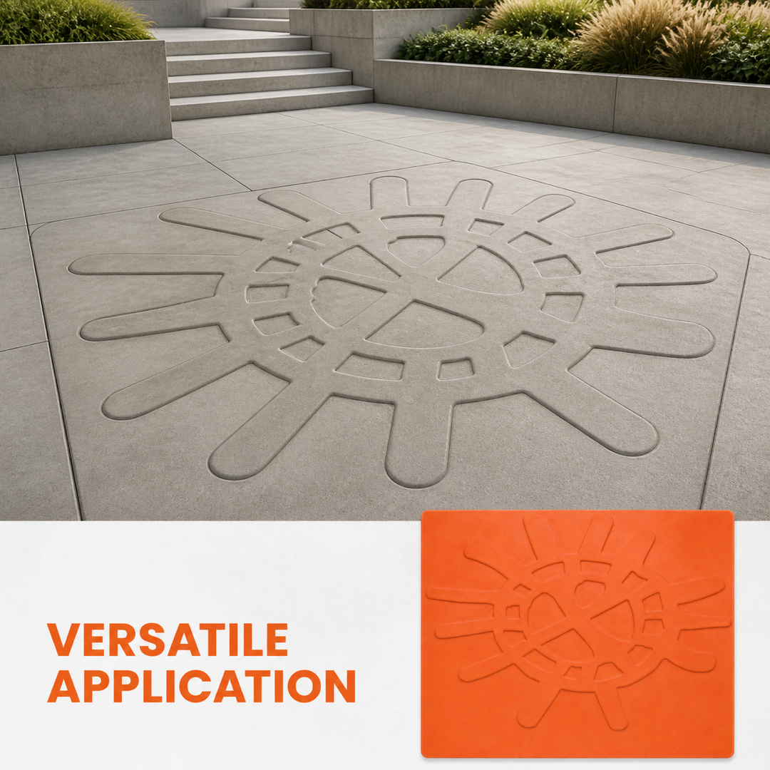 FX-354 Sunburst Geometric Relief Mold - commercial