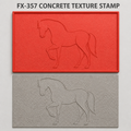 FX-357 แม่พิมพ์ลวดลายภูมิทัศน์ม้าและนก - ภาพหลัก