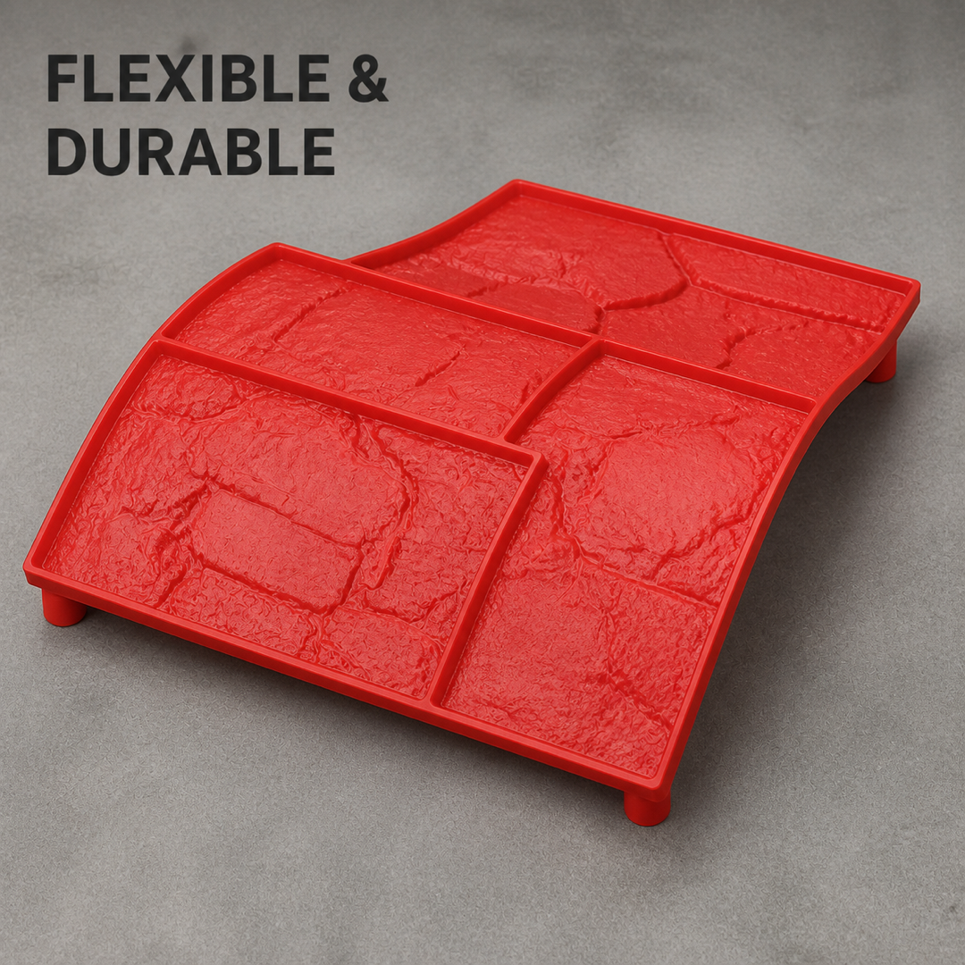 FX-358 Offset Ashlar Wall Stamp Panel - flexible durable