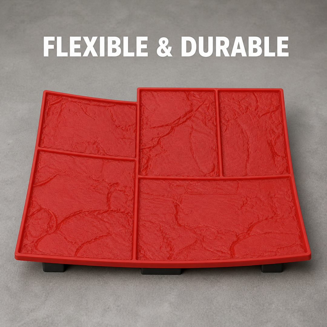 FX-359 Mixed Ashlar Wall Stamp Panel - flexible durable