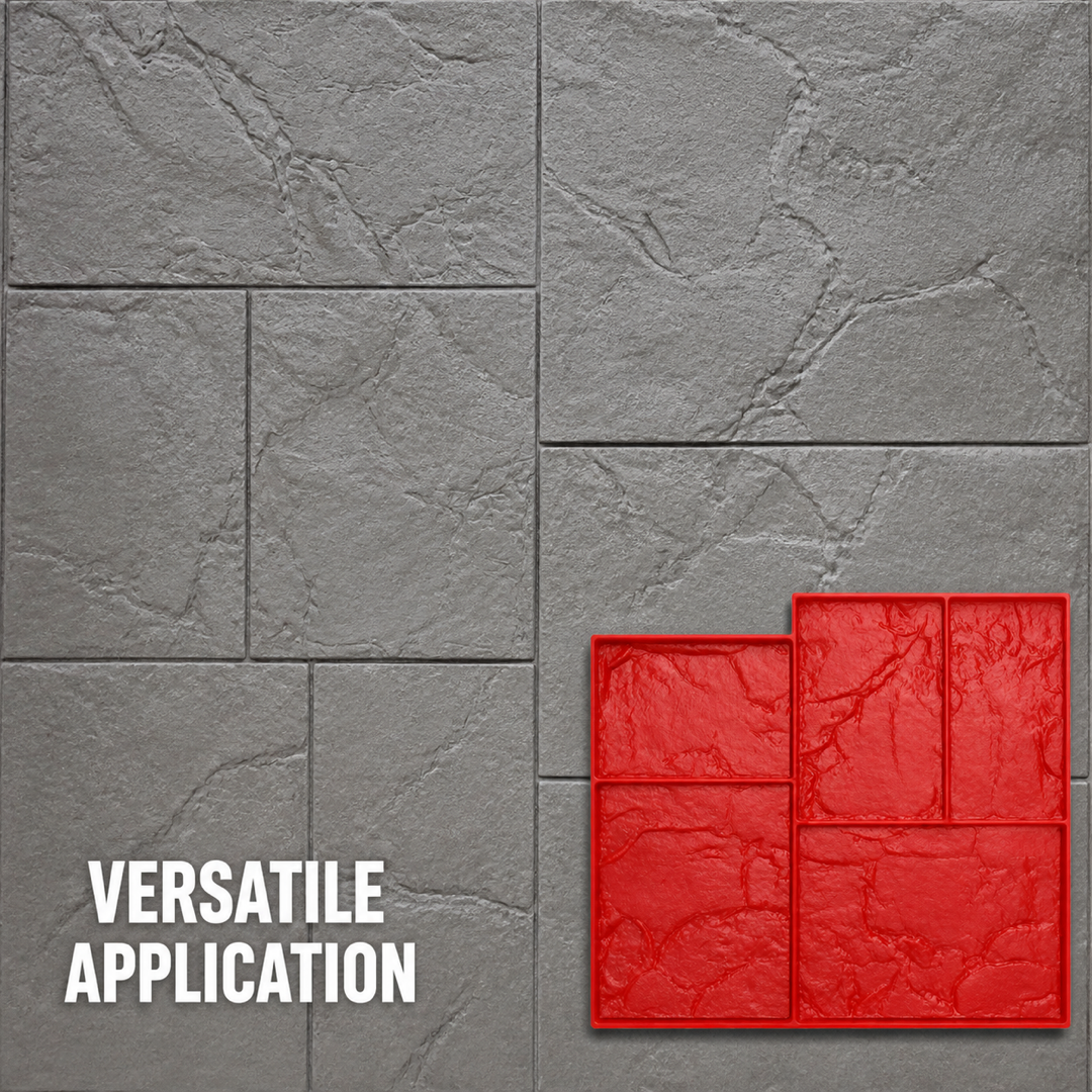 FX-359 Mixed Ashlar Wall Stamp Panel - commercial