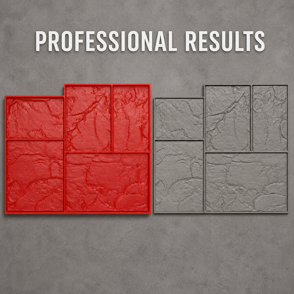 FX-359 Mixed Ashlar Wall Stamp Panel - professional results