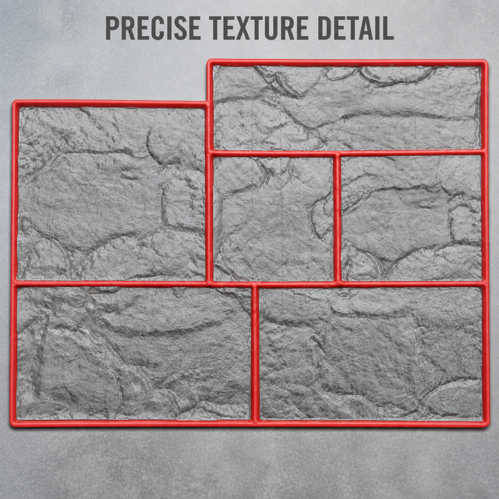 Panou de ștanțare FX-360 Rough Ashlar Wall - detalii textură.