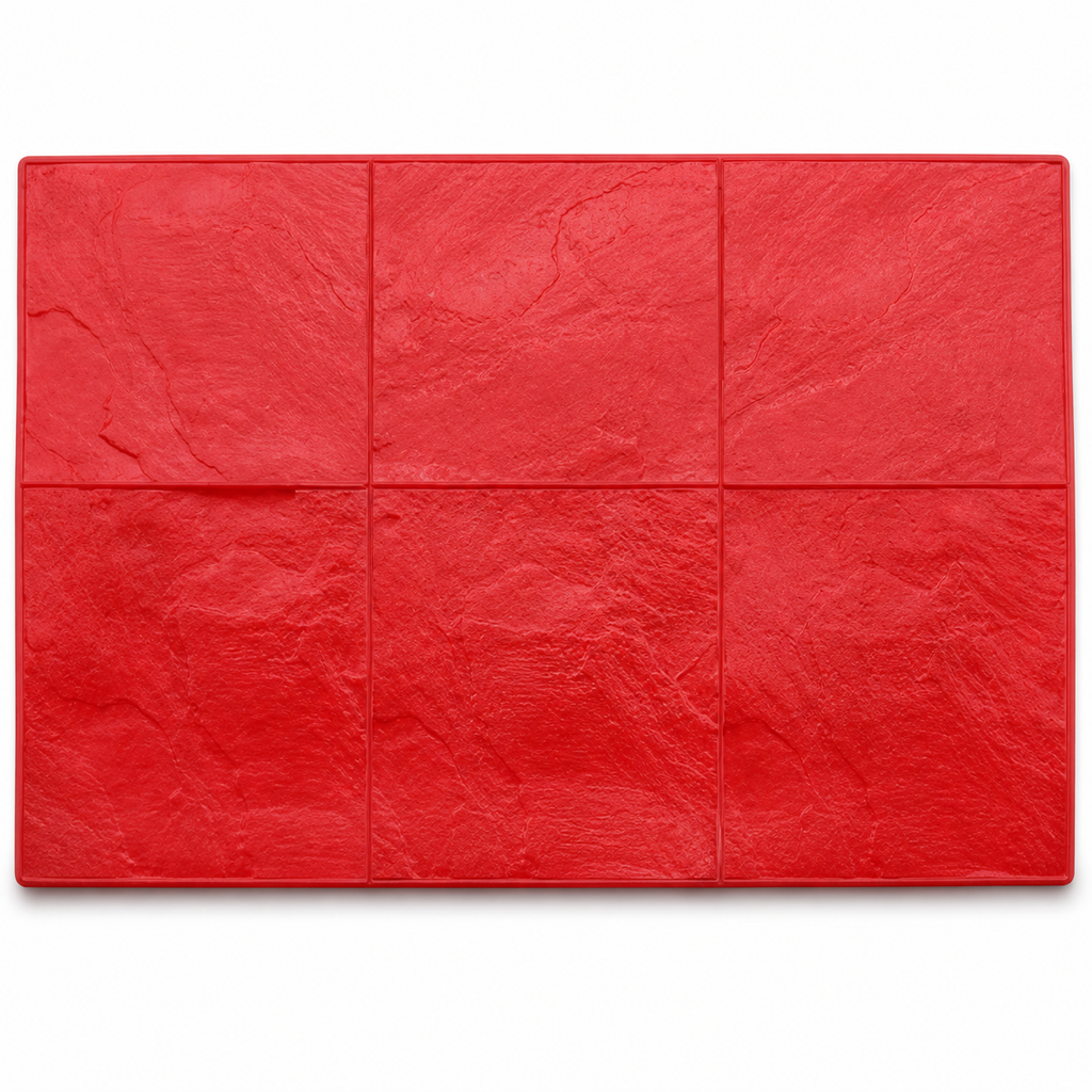 Panel de sello de arenisca de seis losas FX-085 – patrón de concreto estampado de piedra y pizarra