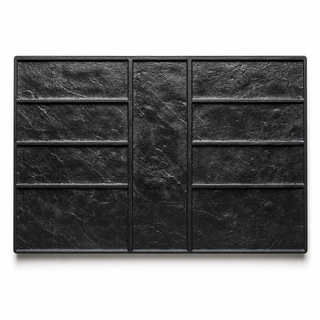 ແຜງແມ່ພິມປັ໊ມລາຍຫີນ slate ແລະແຜ່ນໄມ້ແບບເສັ້ນຍາວ FX-156 – ລາຍຄອນກຣີດປັ໊ມລາຍເນື້ອໄມ້