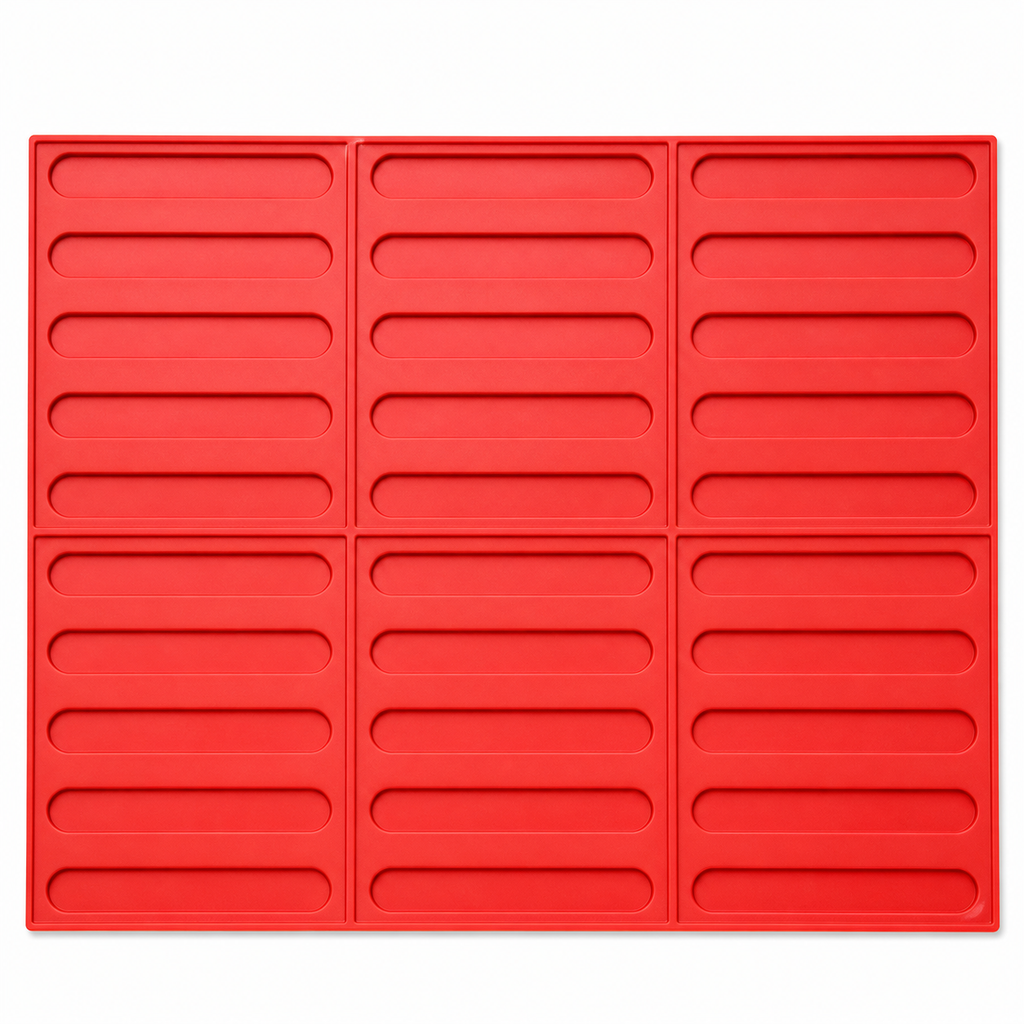 Triple Slotted Drainage Paving Mold FX-246 – အထူး ကွန်ကရစ်လမ်းတဖန် (specialty concrete paving pattern)။